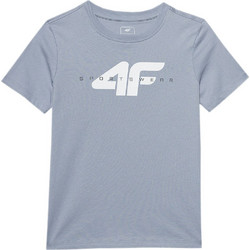 4F Παιδικό T-Shirt Κοντομάνικο Γκρι 4FJWSS24TTSHM1113-34S
