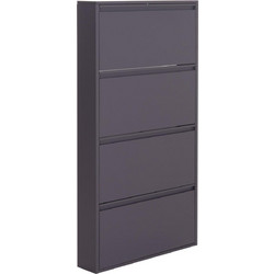 HomeMarkt Παπουτσοθήκη Μεταλλική Stark Ανθρακί M71xΠ15xΥ137cm HM6634.03