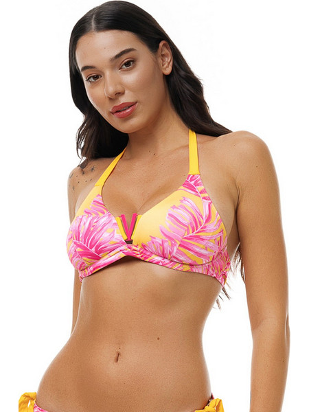 Bluepoint Bikini Top Κίτρινο Φούξια 26066064D-08