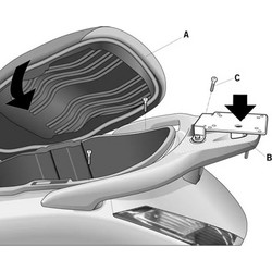 Shad Σχάρα Μηχανής για Honda FES 125 / 150 '03-'07