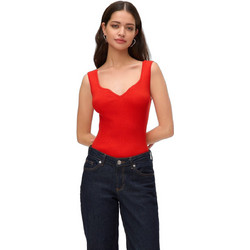 Vero Moda Γυναικείο Καλοκαιρινό Top Πλεκτό Κόκκινο 10326450