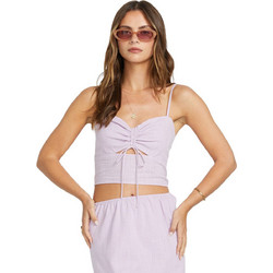 Billabong Γυναικείο Καλοκαιρινό Crop Top Βαμβακερό Λιλά 24B041511-AMS