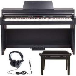 Thomann DP-51B Set Ηλεκτρικό Πιάνο Όρθιο με 88 Βαρυκεντρισμένα Πλήκτρα Black