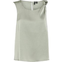 Vero Moda Γυναικείο Καλοκαιρινό Top Σατέν Πράσινο Mint 10323895