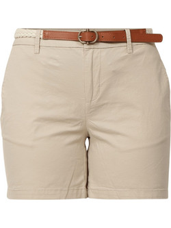 Vero Moda Γυναικείο Σορτς Chino Ψηλόμεσο Εκρού 10344049