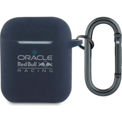 Apple Θήκη Σιλικόνης με Γάντζο για Apple AirPods 2 Navy Μπλε