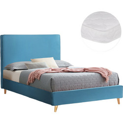 HomeMarkt Maylin Κρεβάτι Ημίδιπλο Υφασμάτινο με Στρώμα & Τελάρο 120x200cm HM21281.02