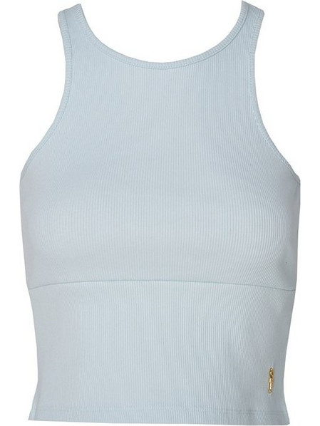 Sugarfree Γυναικείο Καλοκαιρινό Crop Top Ριπ Λευκό 25832045