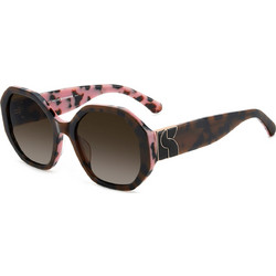 Kate Spade KSFLYNNIEGS0B Γυναικεία Γυαλιά Ηλίου Τετράγωνα Κοκάλινα Ταρταρούγα με Καφέ Φακό
