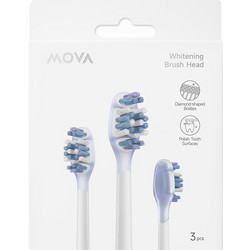 Mova ABH2-WH Ανταλλακτικές Κεφαλές Ηλεκτρικής Οδοντόβουρτσας 3τμχ