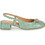 JB Martin Vivelle Γόβες Slingback Λουστρίνι με Χοντρό Χαμηλό Τακούνι Πράσινο Mint AHJ305-15-P