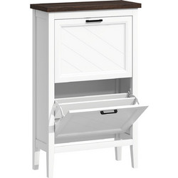 HOMCOM Παπουτσοθήκη Μοριοσανίδας Country M60xΠ26.5xΥ96.7cm 837-741V80WT