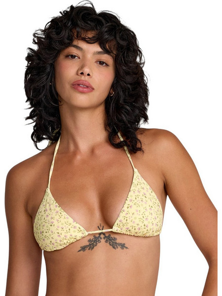 RVCA Amalfi Bikini Top Τριγωνάκι Κίτρινο 23O142610-YDJ0