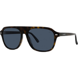 Vuarnet VU401111I 52V Ανδρικά Γυαλιά Ηλίου Aviator Κοκάλινα Ταρταρούγα με Μπλε Φακό