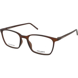 Saint Laurent SL885 006 Ανδρικός Σκελετός Γυαλιών Οράσεως Κοκάλινος Καφέ