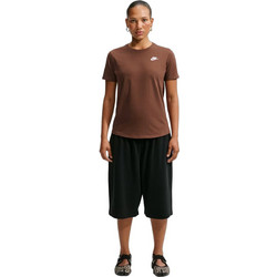Nike Sportswear Club Essentials Γυναικείο Αθλητικό T-Shirt Σοκολατί DX7902-259