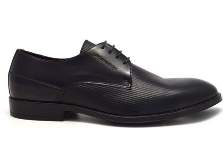 Robinson Ανδρικά Σκαρπίνια Derby Δερμάτινα Μαύρα 67206