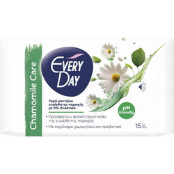 EveryDay Chamomile Care Μαντηλάκια Ευαίσθητης Περιοχής 15τμχ