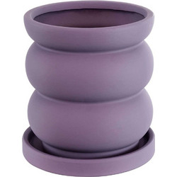 Globostar Bogota Κασπώ Χωρίς Σχέδιο Δαπέδου Πήλινο Μωβ 14x15cm 20500