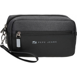 Pepe Jeans Jarvis Ανδρικό Νεσεσέρ Ταξιδίου με Θήκες 24.5x6x15cm Μαύρο