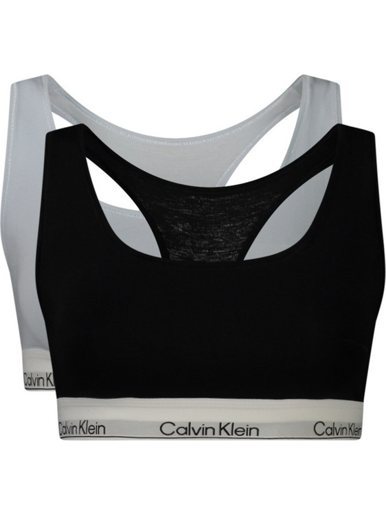 Calvin Klein Μπουστάκι χωρίς Μπανέλα Μαύρο Γαλάζιο LV00QF8494-PSO