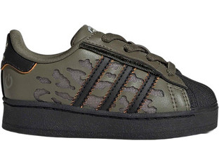 Adidas Superstar Παιδικά Sneakers με Φωτάκια Ανθρακί KJ6799
