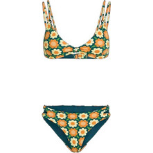 O'Neill Bikini Set Τριγωνάκι Floral Πράσινο Κίτρινο Πορτοκαλί 1800400