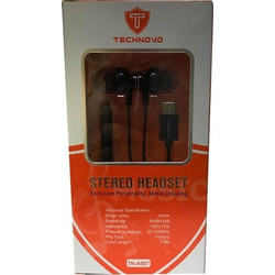 Technovo TN-A018 Handsfree Earbud Type-C Black