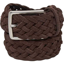 Funky Buddha Ανδρική Ζώνη Δερμάτινη Πλεκτή Καφέ FBM012-096-10-DK