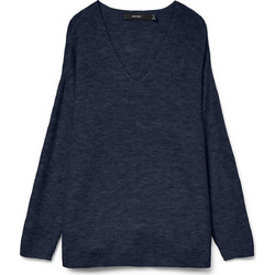 Vero Moda Γυναικεία Πλεκτή Μπλούζα με V Λαιμόκοψη Navy Μπλε 10233357