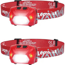 Lepro 320014-R-2 Επαναφορτιζόμενος Φακός Κεφαλής Led IPX4 300lm