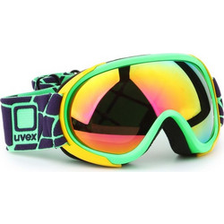 Uvex GGL7 Pure 550619-7026 Μάσκα Σκι & Snowboard Ενηλίκων Πράσινη με Φακό Καθρέπτη Χρυσό