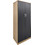 Klikareto Δίφυλλη Ντουλάπα Ρούχων Real Ανθρακί 80x42x180cm 001-00591