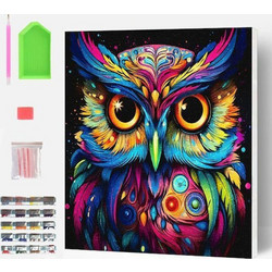 Splat Planet Owl Καμβάς Diamond Painting Kit 30x40cm SP-DM-OWL