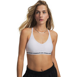 Under Armour Crossback Low Αθλητικό Μπουστάκι με Μέτρια Στήριξη & Αφαιρούμενη Ενίσχυση Λευκό 6016944-100