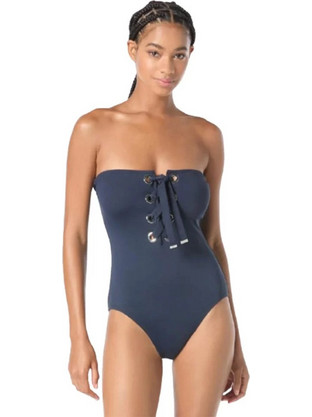 Michael Kors Ολόσωμο Μαγιό Strapless Navy Μπλε MM3Q197-412