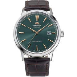 Orient Contemporary Ανδρικό Ρολόι Αυτόματο με Καφέ Δερμάτινο Λουράκι RA-AC0F13E