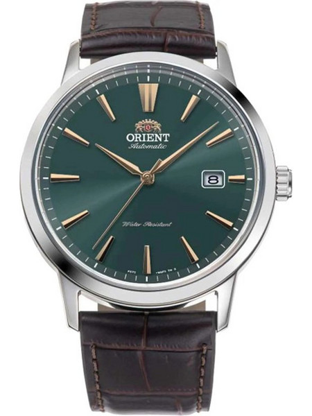 Orient Contemporary Ανδρικό Ρολόι Αυτόματο με Καφέ Δερμάτινο Λουράκι RA-AC0F13E