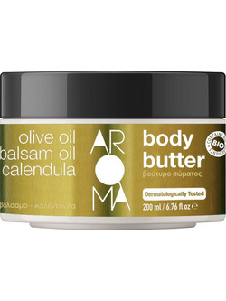 Aroma Olive Oil, Balsam Oil & Calendula Ενυδατικό Butter Σώματος 200ml
