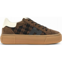 Hogan Γυναικεία Sneakers Flatforms Σοκολατί HXW7050GB0BVI50R2F