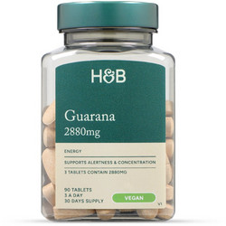 Holland & Barrett Guarana 2880mg 90 Ταμπλέτες