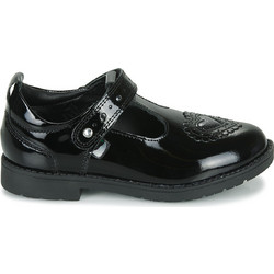 Kickers Lachly Heart Παιδικές Μπαλαρίνες Λουστρίνι με Σκρατς Μαύρες 116668