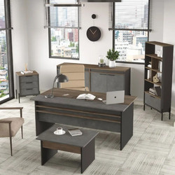 Stewe Home Σετ Επαγγελματικό Γραφείο Ξύλινο 180x89.5x75cm 315873