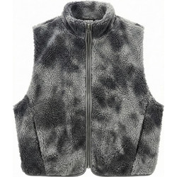 Urban Classics Γυναικεία Ζακέτα Fleece Μακριά με Φερμουάρ Ανθρακί TB8531-22940