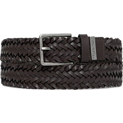 Calvin Klein Ανδρική Ζώνη Δερμάτινη Πλεκτή Σοκολατί LV04D7061G-YG1