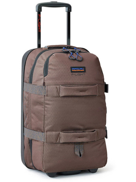 Rip Curl F-Light Transit Βαλίτσα Καμπίνας 51x34x26cm με 2 Ρόδες Καφέ