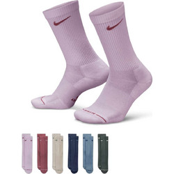 Nike Everyday Elevated Ανδρικές Κάλτσες Ψηλές με Σχέδια Λευκές Μπορντό Γαλάζιες Navy Μπλε Κυπαρισσί Μπεζ 6Pack HQ8021-916