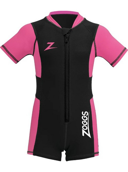 Zoggs Light Shorty Black Pink Παιδικό Μονοσόρτς Κατάδυσης για Θαλάσσια Σπορ 1.5mm