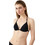 Minerva Bikini Top Τριγωνάκι με Ενίσχυση Μαύρο 90-9188B-045