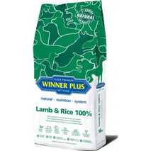 Winner Plus Natural Nutrition System 100% with Lamb & Rice 12kg